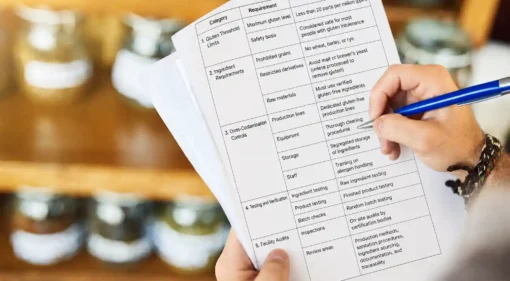 Gluten Free Checklist Cga